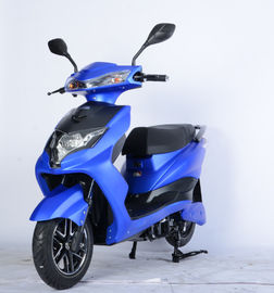 Chiny Niebieski kolor Skuter na baterie, zasilany bateriami motorower dla dorosłych 45 km / h Prędkość fabryka
